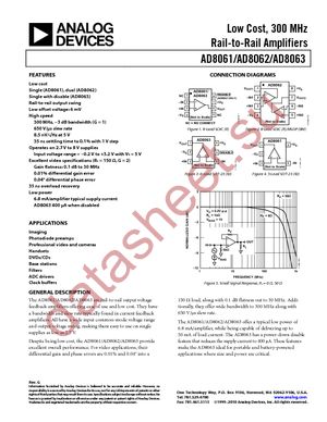 AD8061AR-REEL datasheet  